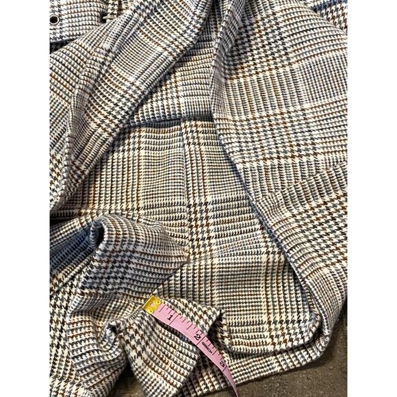 Sadie And Sage Plaid Wool Blend Belted Skort Skirt shorts womens size small brow - Picture 11 of 11